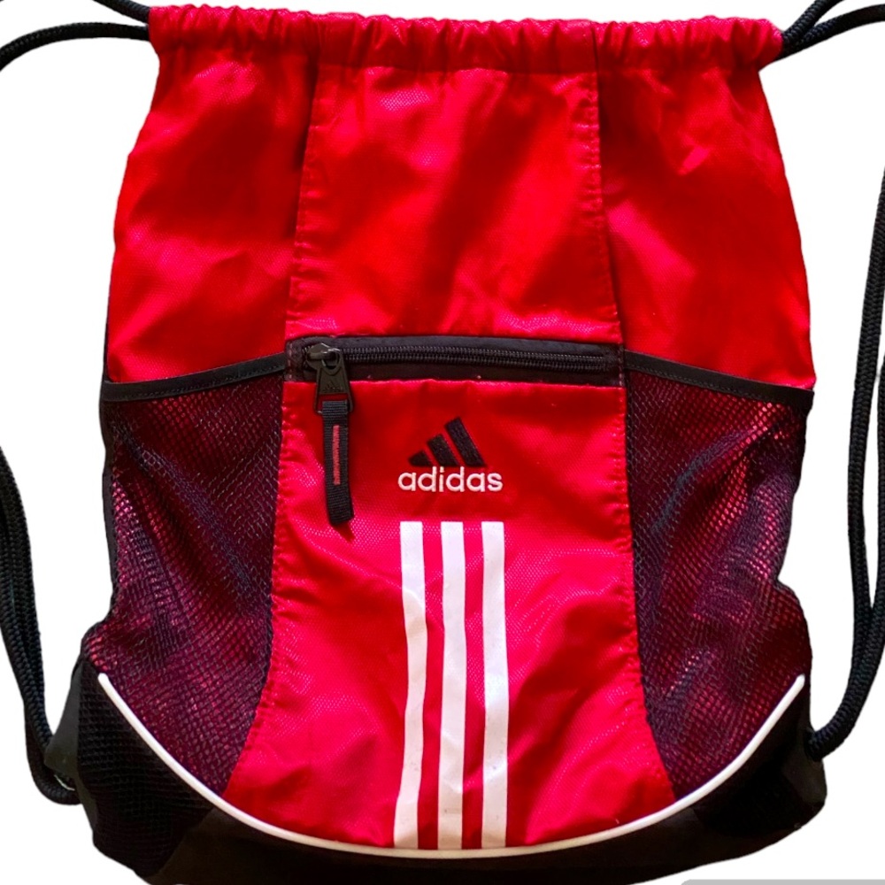ADIDAS Red & Black Soft Backpack - Picture 7 of 7